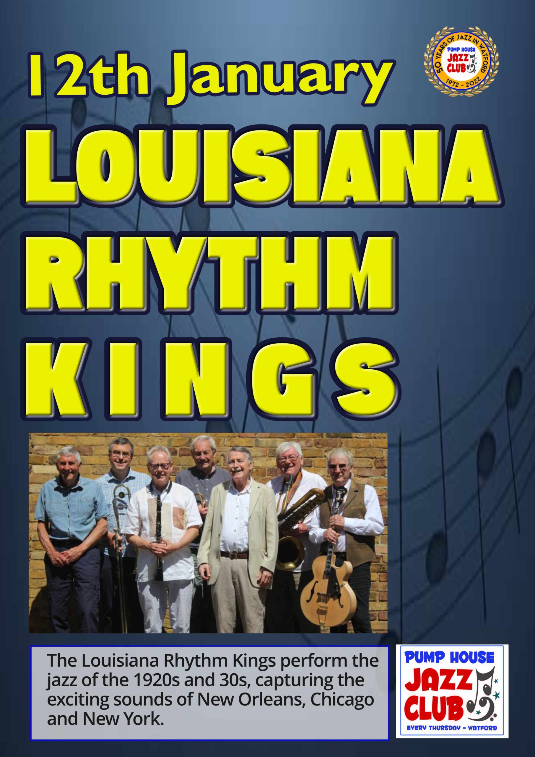 Pump House Jazz Club presents Louisiana Rhythm Kings at the Pump House 