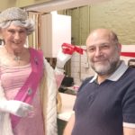 Vryan Timberlake and Lee Farman officially open the new Tina Lake's Coffee and Cakes